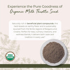 Starwest Botanicals Organic Milk Thistle Seed Powder - Ground Milk Thistle, Kosher & Non-GMO, 1 lb Bulk