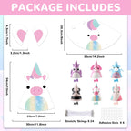 MinFyberd 24 Pcs Cute Animal Party Hats – Kawaii Cone Crowns for Kids & Adults