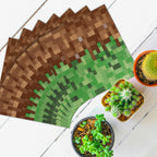 MinFyberd 60-Pcs Pixel Party Napkins – Video Game Theme Disposable Tableware