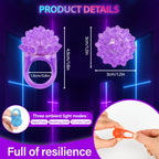 MINGOMINGO LED Light Up Rings – 3-Mode Glow Party Favors for Kids