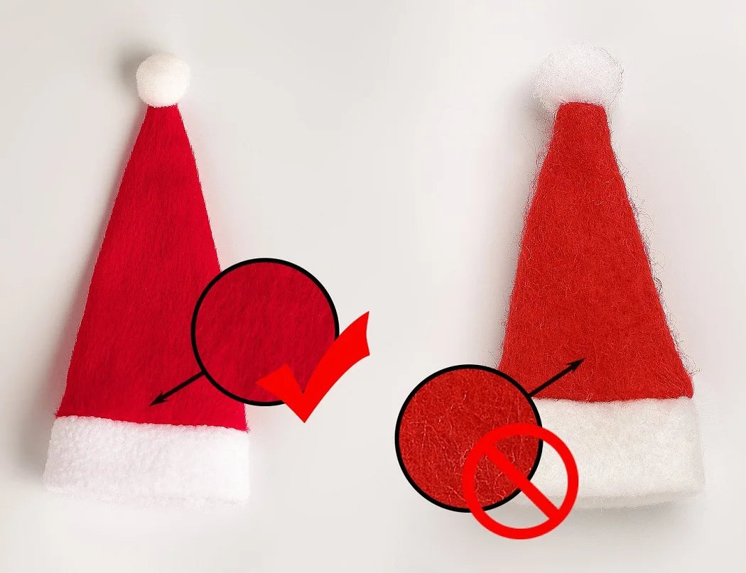 Mini Christmas Hat Cutlery Holders – Festive Tableware Bags for Holiday Dining & Decoration