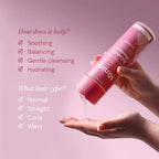 Miniml Pink Grapefruit + Aloe Vera Ausgleichendes Shampoo 1L Nachfüllpackung | Sanfte tägliche Reinigung