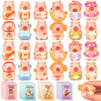 MINYSIC Valentines Day Capybara Squishy Toys – 24 Pack for Classroom Exchanges & Party Favors
