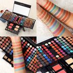 Miss Rose 190 Colors Cosmetic Make up Piano Box Set – All-in-1 Makeup Gift Set (Color A)