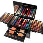 Miss Rose 190 Colors Cosmetic Make up Piano Box Set – All-in-1 Makeup Gift Set (Color A)