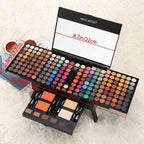 Miss Rose 190 Colors Cosmetic Make up Piano Box Set – All-in-1 Makeup Gift Set (Color A)