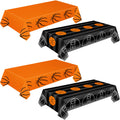 Mixweer 4 Pcs Basketball Tablecloths – 54 x 108 Inch Waterproof PE Plastic Covers for Sports Theme Parties