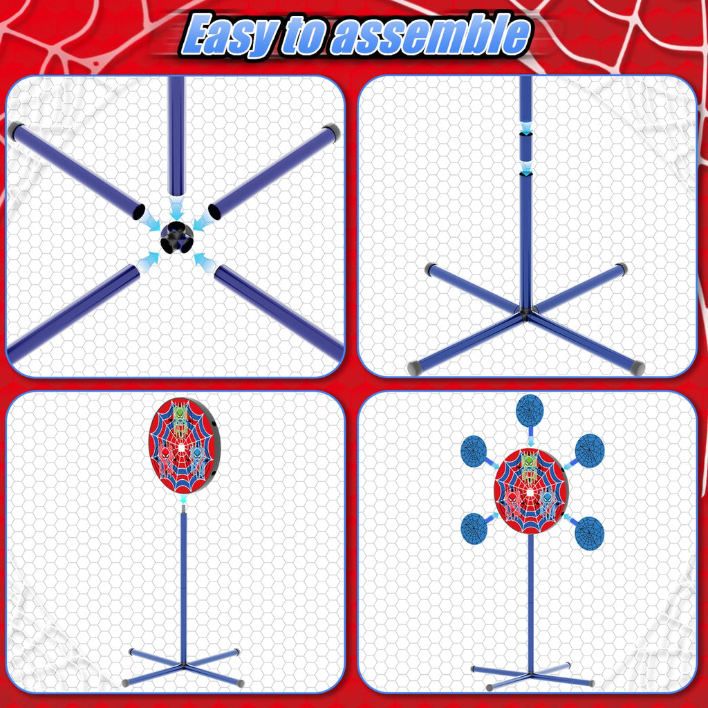 M&LD Shooting Games Toys: Nerf Gun Party Targets with 2 Toy Guns & 40 Foam Darts