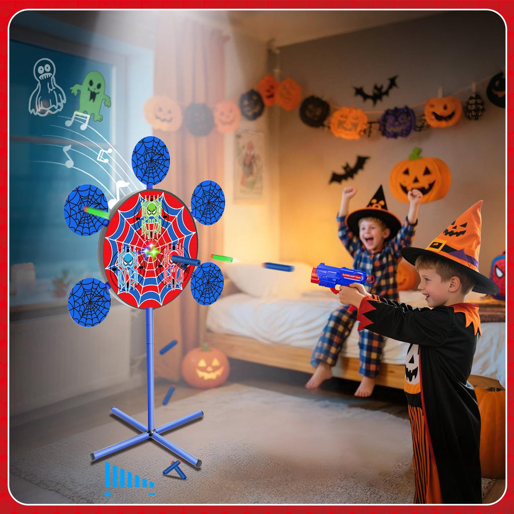 M&LD Shooting Games Toys: Nerf Gun Party Targets with 2 Toy Guns & 40 Foam Darts