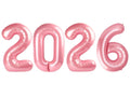 Mluchee 40-Inch 2026 Number Balloons – Pearl Pink Foil Balloons for New Year's Eve & Celebrations