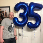 Mluchee Number 23 Balloons – 40-Inch Navy Blue Party Decorations for Birthday, Wedding & More
