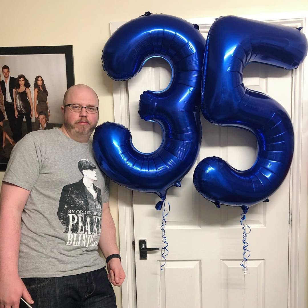 Mluchee Number 23 Balloons – 40-Inch Navy Blue Party Decorations for Birthday, Wedding & More
