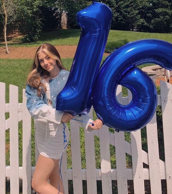 Mluchee Number 23 Balloons – 40-Inch Navy Blue Party Decorations for Birthday, Wedding & More