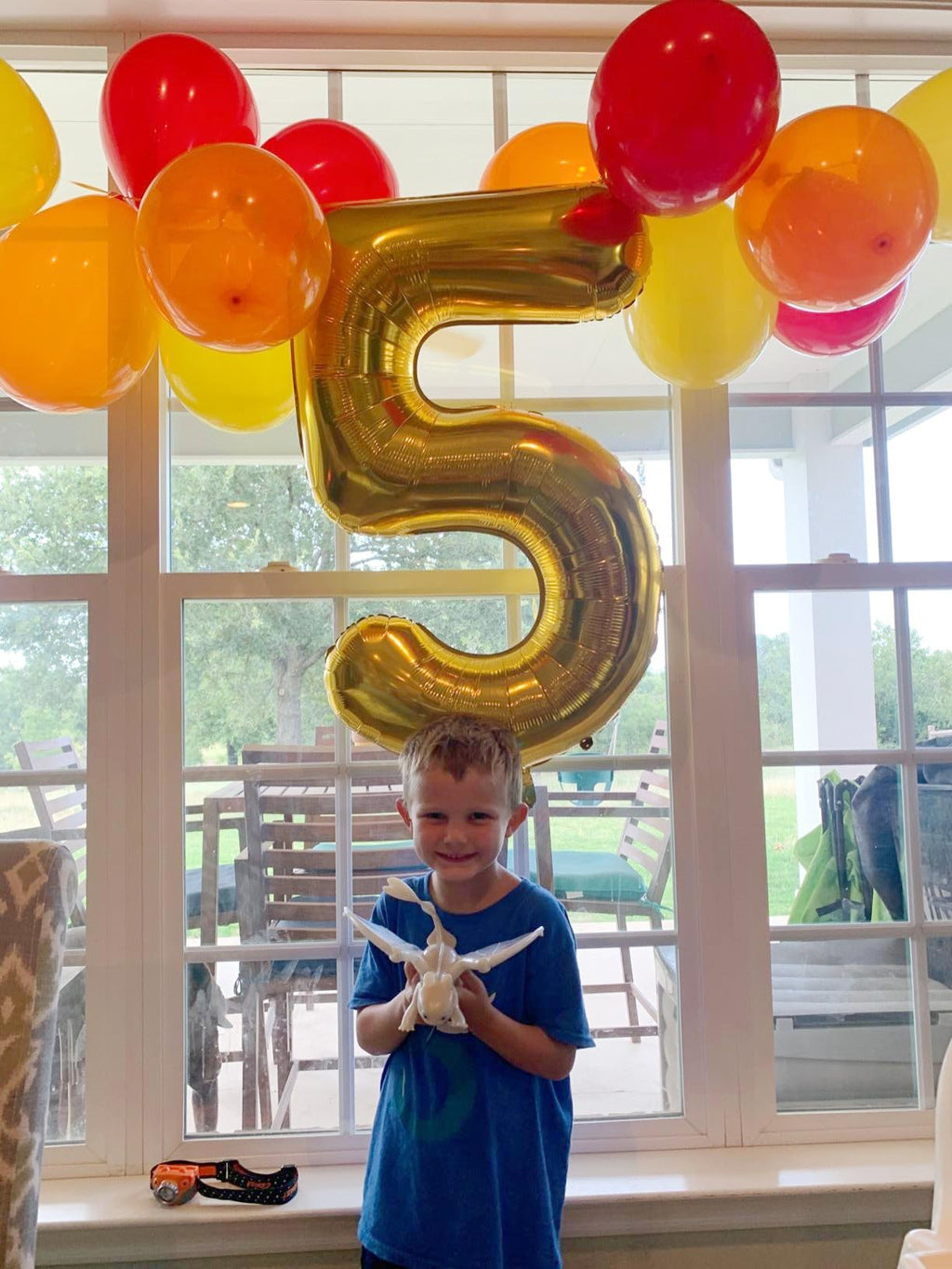 Mluchee 40-Inch Gold Number Balloons – 5, 15, 25, 35, 50 for Birthdays & Celebrations