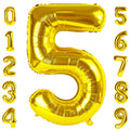 Mluchee 40-Inch Gold Number Balloons – 5, 15, 25, 35, 50 for Birthdays & Celebrations