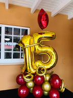 Mluchee 40-Inch Gold Number Balloons – 5, 15, 25, 35, 50 for Birthdays & Celebrations