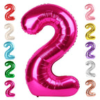 Mluchee 40-Inch Hot Pink Number Balloons – 2 Digit Birthday Party Decor