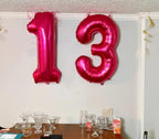 Mluchee 40-Inch Hot Pink Number Balloons – 2 Digit Birthday Party Decor