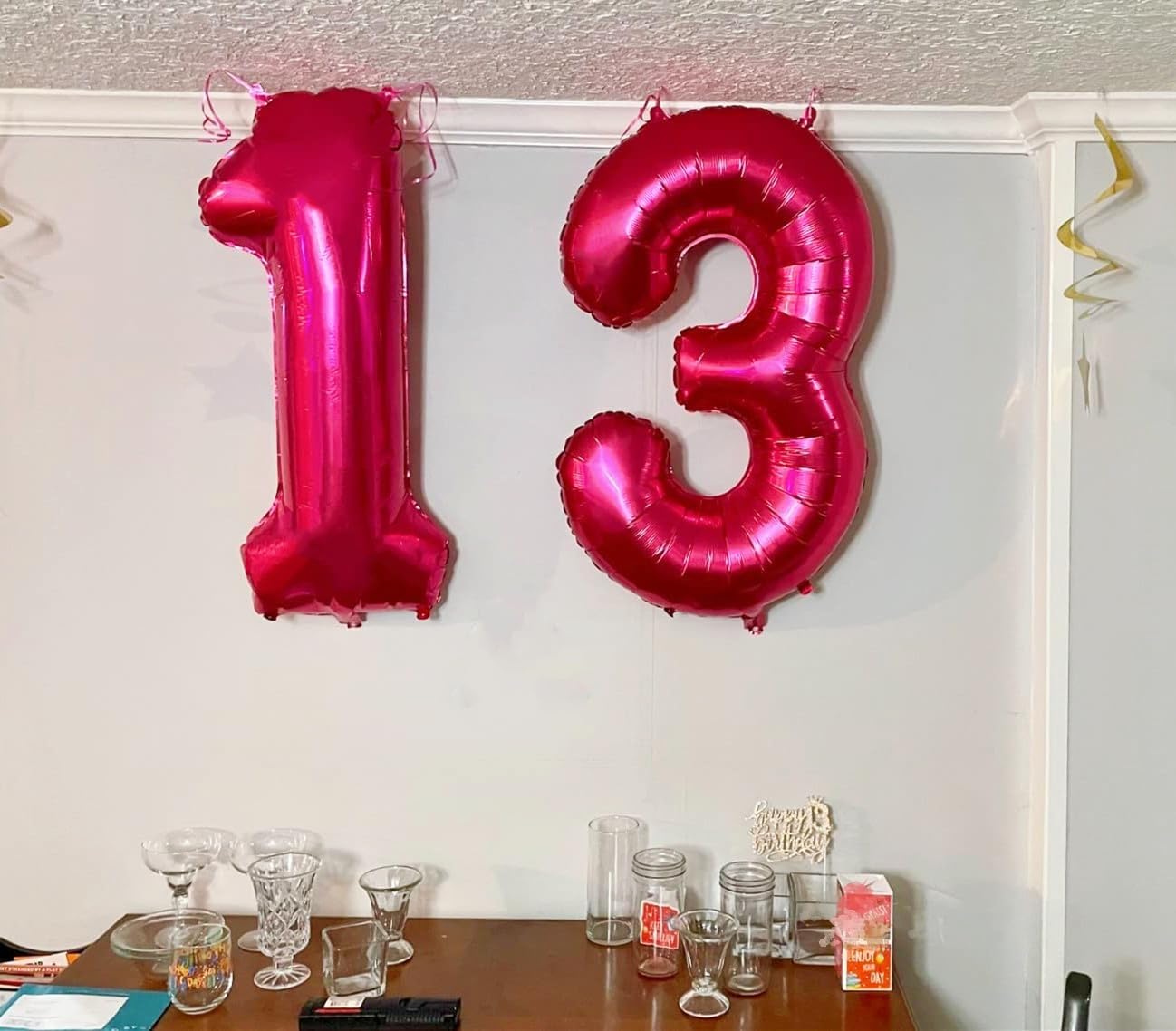 Mluchee 40-Inch Hot Pink Number Balloons – 2 Digit Birthday Party Decor