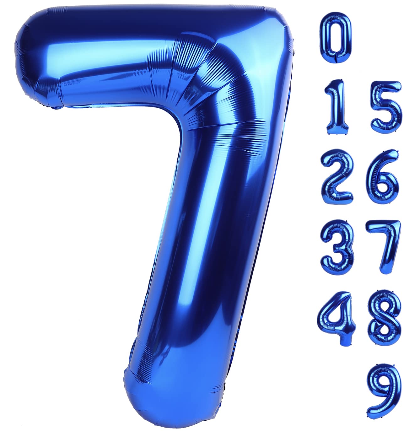 Mluchee 40-Inch Navy Blue Number Balloons — Birthday, Engagement & Wedding Decor