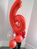 Mluchee 40-Inch Number Balloons – Big Red Numerals for 5th Birthday & Event Decor
