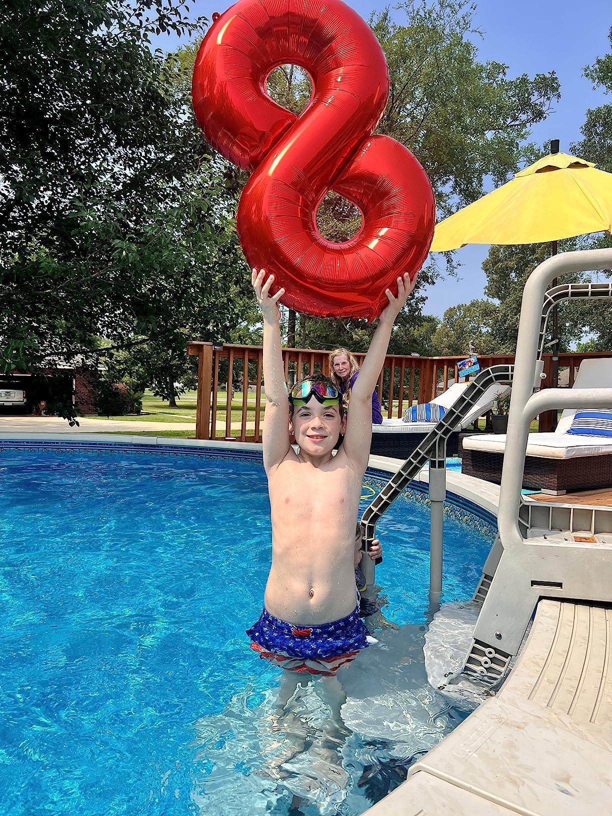 Mluchee 40-Inch Number Balloons – Big Red Numerals for 5th Birthday & Event Decor