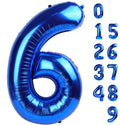 Mluchee 40-Inch Navy Blue Number Balloons – Birthday Decorations for 6th & 7th Celebrations
