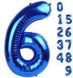 Mluchee 40-Inch Navy Blue Number Balloons – Birthday Decorations for 6th & 7th Celebrations