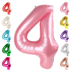 Mluchee 40-Inch Number Balloons: Pearl Pink for Birthdays & Celebrations