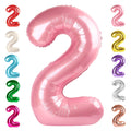 Mluchee 40-Inch Pearl Pink Number Balloons – 2-Digit Birthday & Event Decor