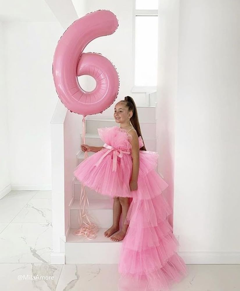 Mluchee 40-Inch Pearl Pink Number Balloons – 2-Digit Birthday & Event Decor