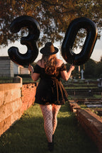 Mluchee 40-Inch Number Balloons – 6th Birthday Black Party Decor
