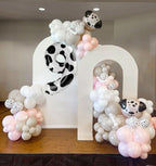 Mluchee 40-Inch Number Balloons Set — White & Black 7, 17, 27, 70 Birthday & Event Decor