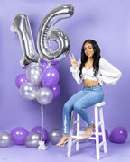 Mluchee Number 6 Balloon 40 Inch – Large 6th Birthday Balloons for Party Decor