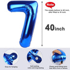 Mluchee 40-Inch Navy Blue Number Balloons — Birthday, Engagement & Wedding Decor