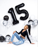 Mluchee Balloon Numbers 40 Inch – Five Big Balloons for 5th Birthday, Wedding & Party Decor