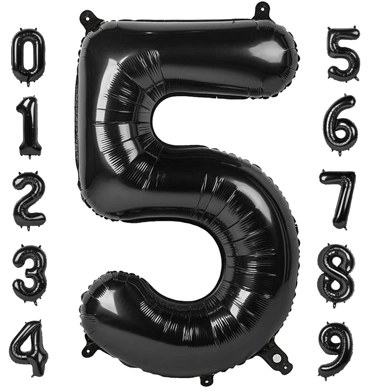 Mluchee Balloon Numbers 40 Inch – Five Big Balloons for 5th Birthday, Wedding & Party Decor