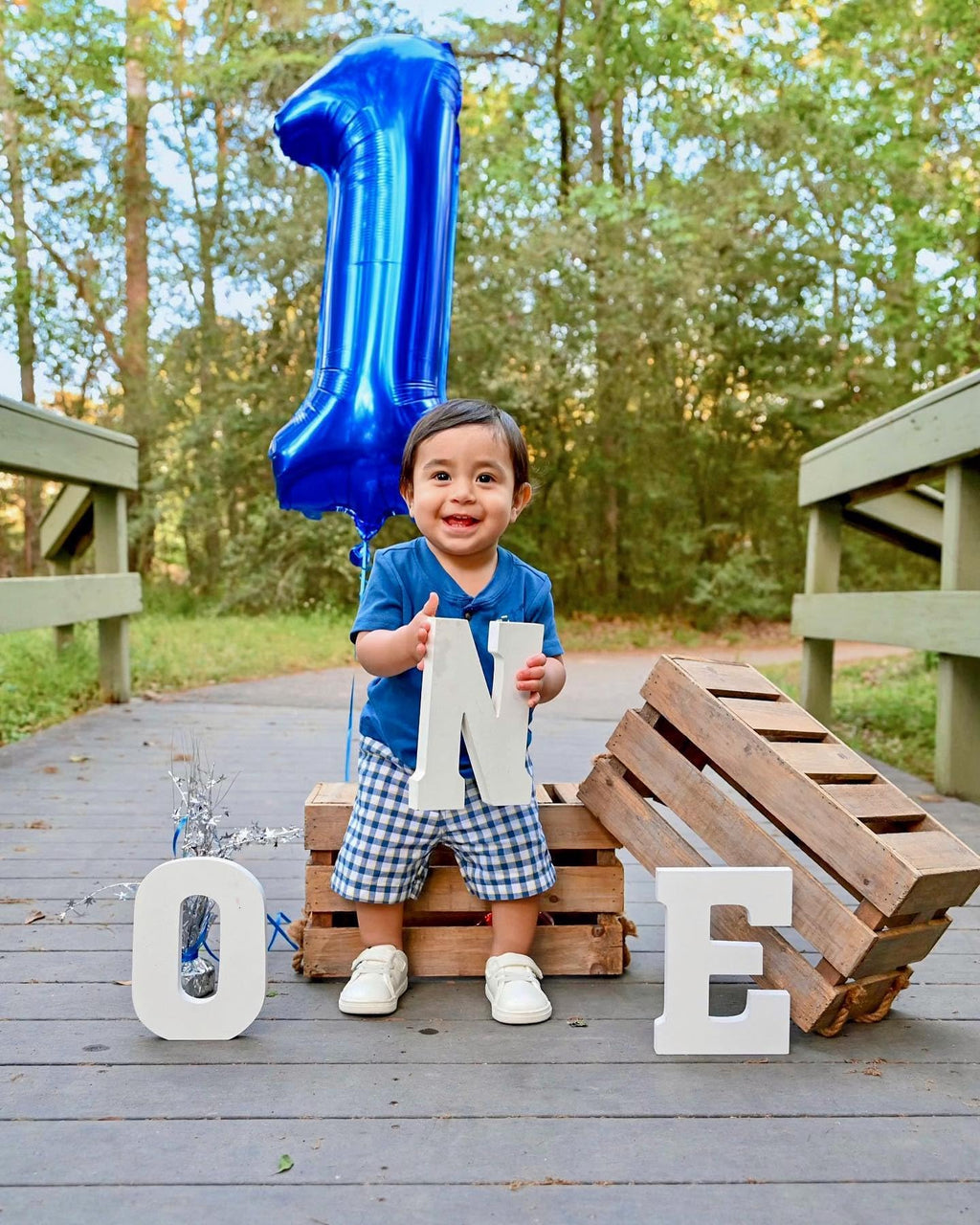 Mluchee Numbers Balloons 40-Inch Navy Blue for 4th Birthday Party