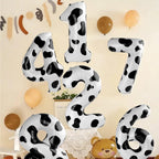Mluchee 40-Inch Number Balloons Set — White & Black 7, 17, 27, 70 Birthday & Event Decor