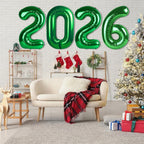 Mluchee Dark Green 2026 Number Balloons – 40-Inch New Year & Graduation Party Decor