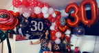 Mluchee 40-Inch Red Number Balloons — Giant Birthday Decor (Pair) for 2nd, 21st & Milestones