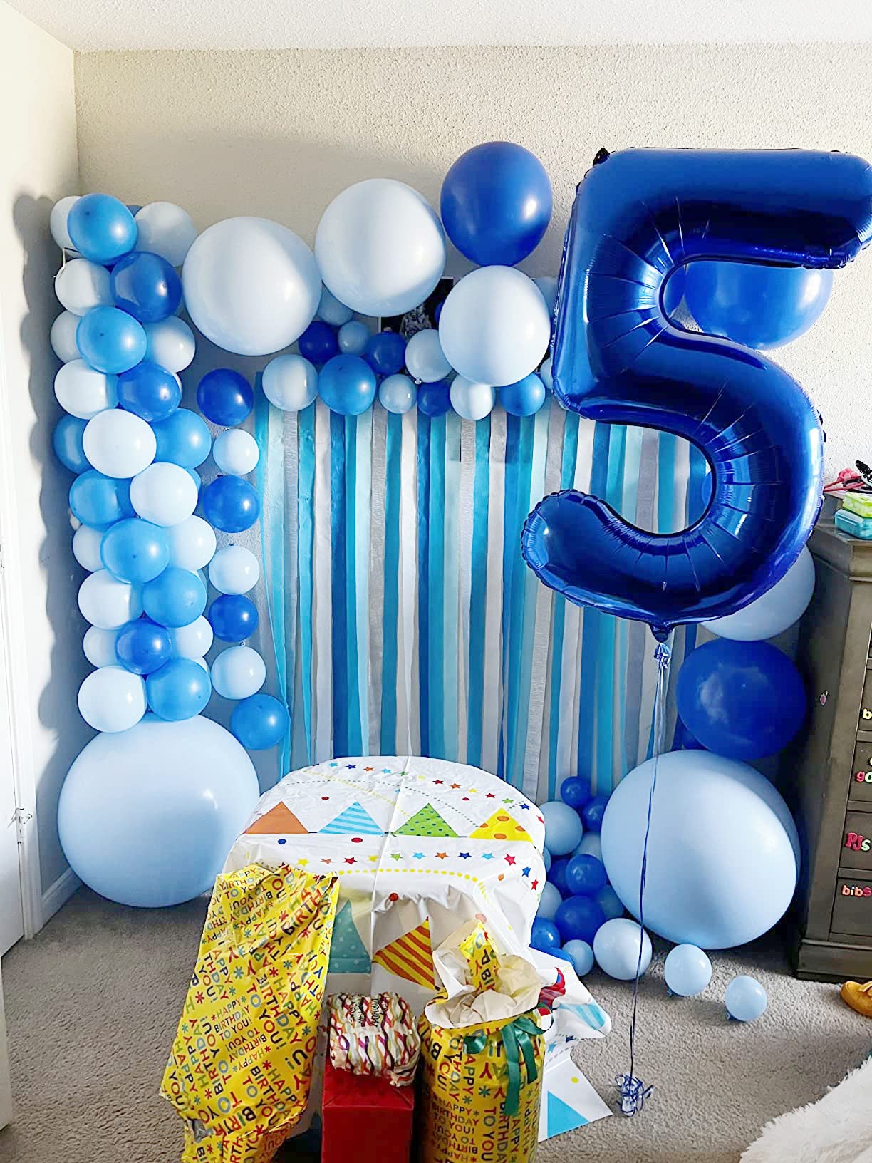 Mluchee 40-Inch Navy Blue Number Balloons – 9 Balloons for Birthday, Engagement & Wedding