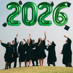 Mluchee 40-Inch 2026 Number Balloons - Dark Green New Year, Graduation & Birthday Decor