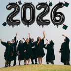 Mluchee 40 Inch Black 2026 Number Balloons – New Year, Graduation & 20-26 Birthday Decor