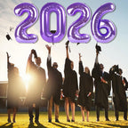 Purple 2026 Number Balloons - 40 Inch New Year's Eve & Party Decor | Mluchee
