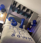 Mluchee 40-Inch Navy Number 0 Balloons for Birthday Parties & Celebrations