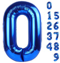 Mluchee 40-Inch Navy Number 0 Balloons for Birthday Parties & Celebrations