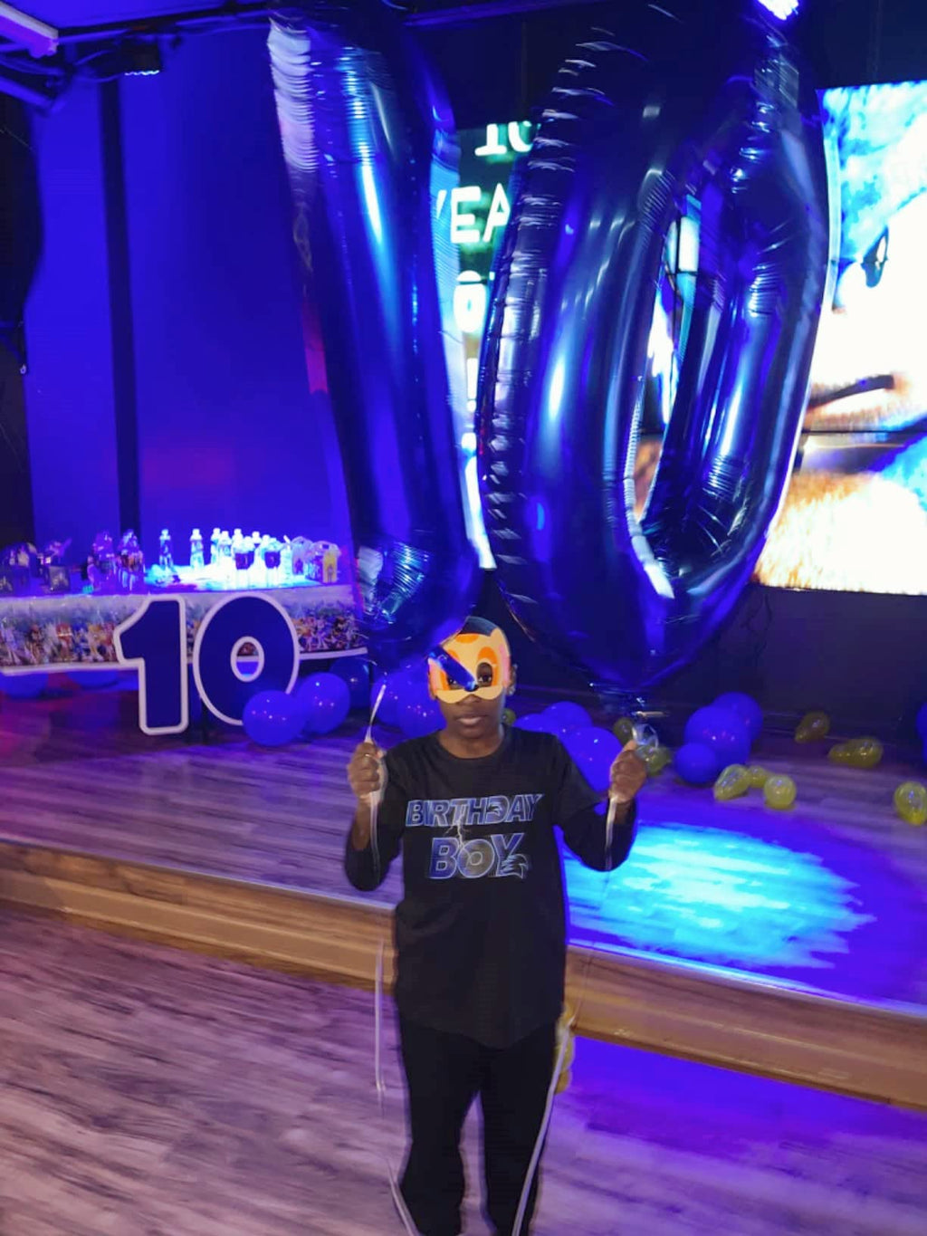 Mluchee 40-Inch Navy Number 0 Balloons for Birthday Parties & Celebrations