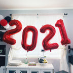 Mluchee 40-Inch Number 0 Balloons – Red Milestone Party Decor