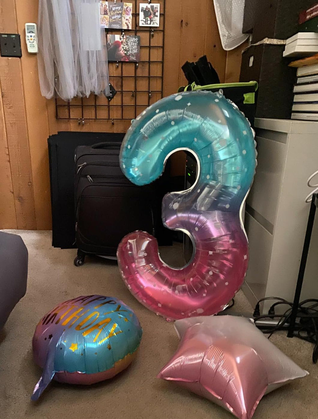 Mluchee Number 0 Balloons 40 Inch - Pink Purple Blue Multicolor Birthday & Event Balloon Kit